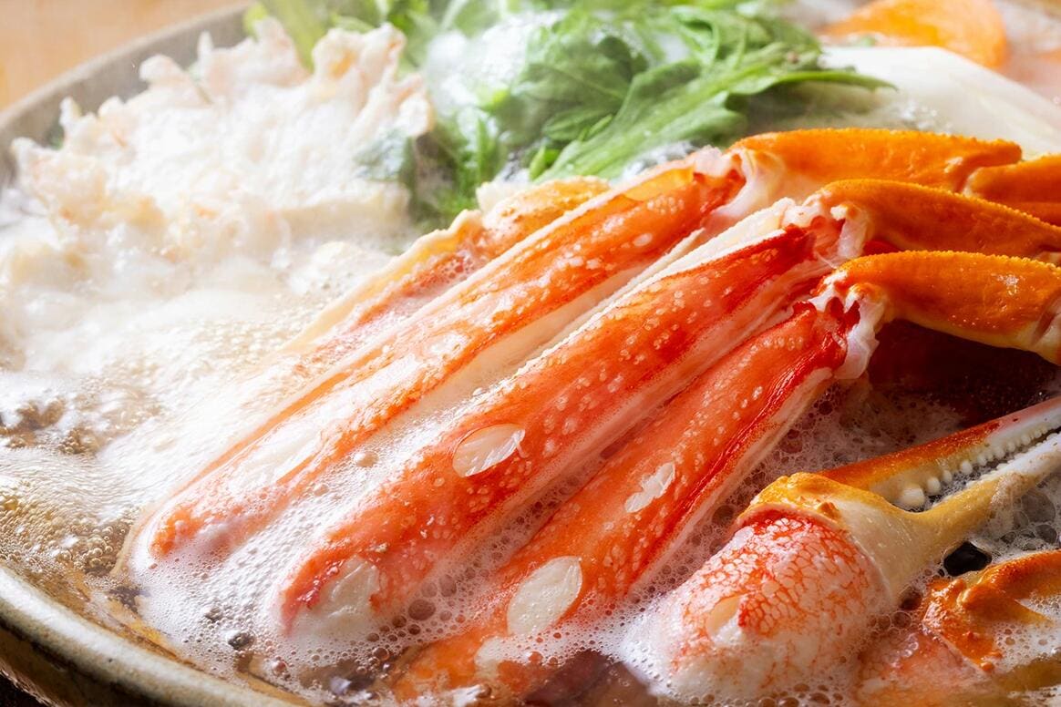 紅ズワイガニの蟹しゃぶセット