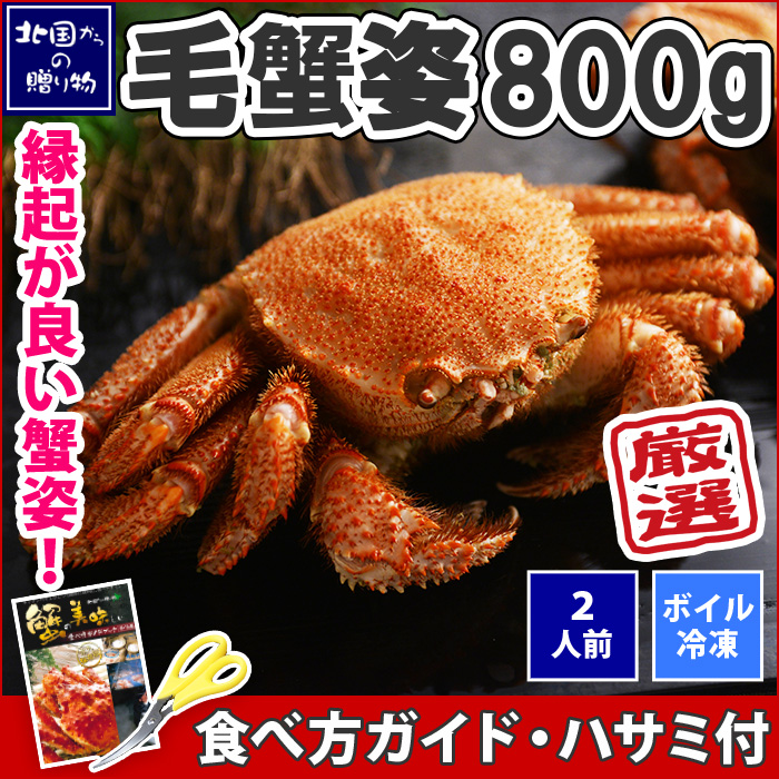 毛ガニ 姿 800g